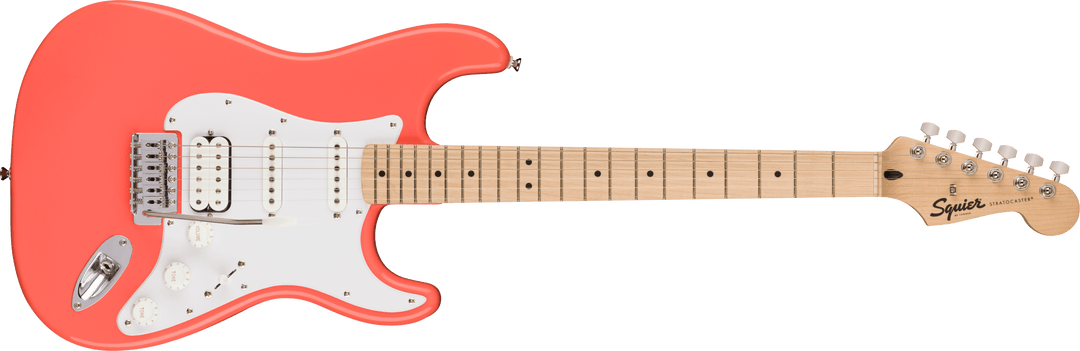 Fender Squier Sonic Stratocaster HSS Guitare électrique (Tahitian Coral)
