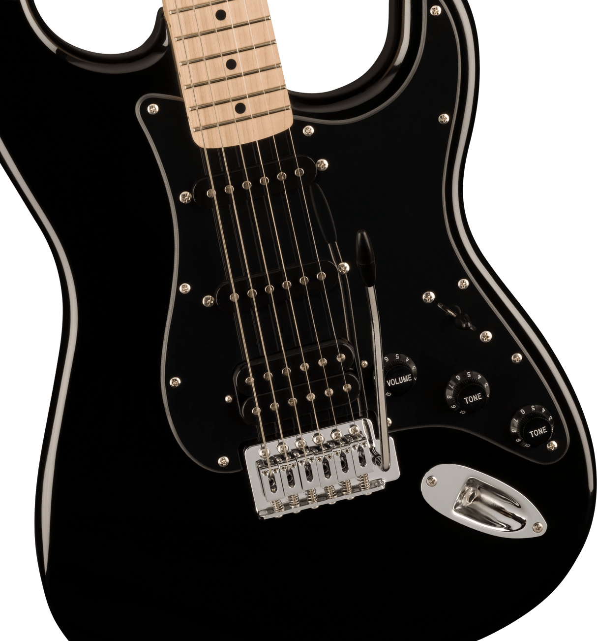 Fender Squier Sonic Stratocaster HSS Electric Guitar (Black)