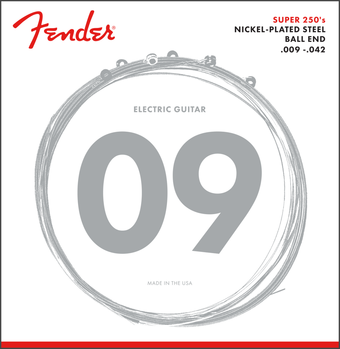 Fender Super 250 Cordes de Guitare (.009-.042)