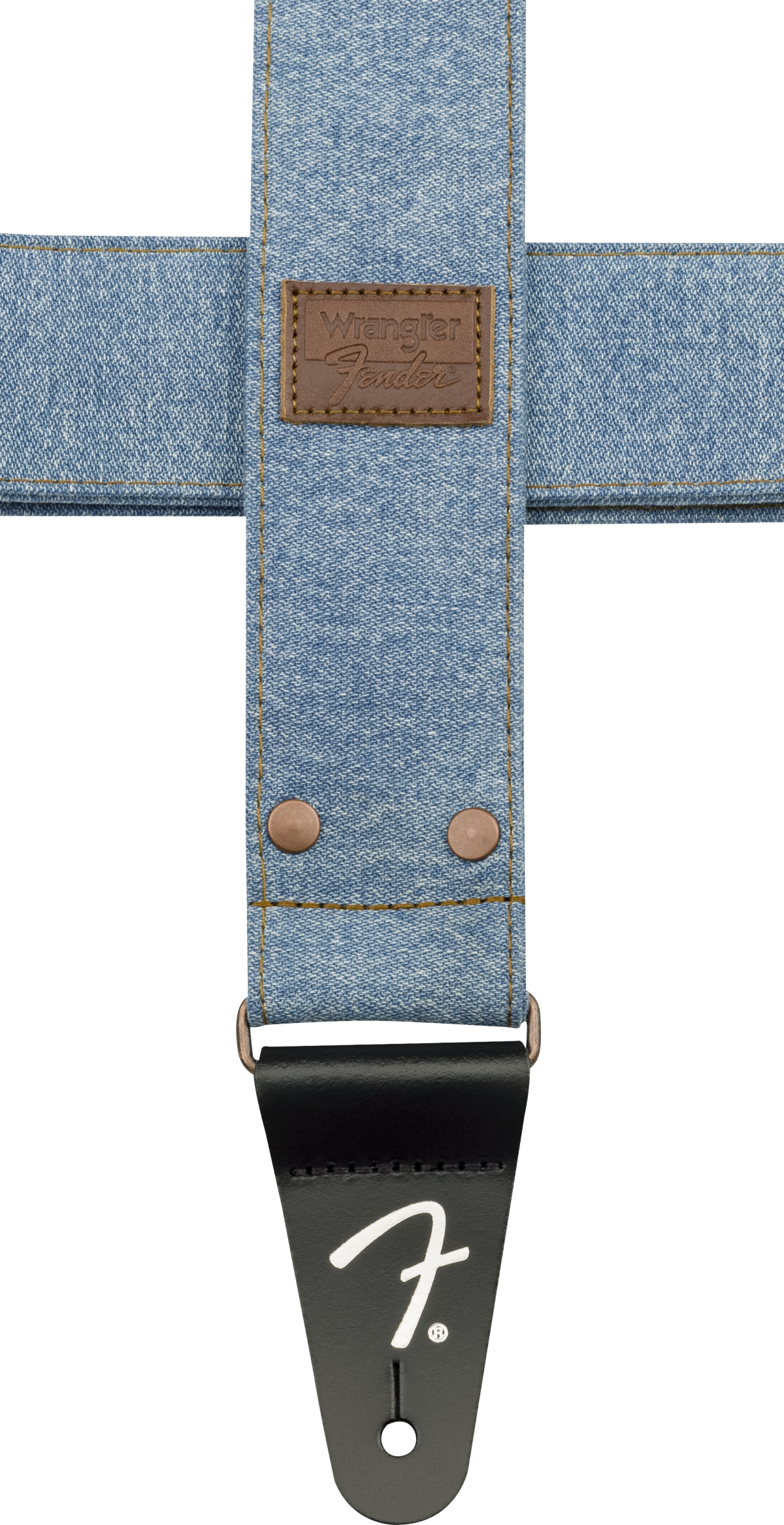 Sangle Guitare Fender x Wrangler Denim (Light Indigo, 2")