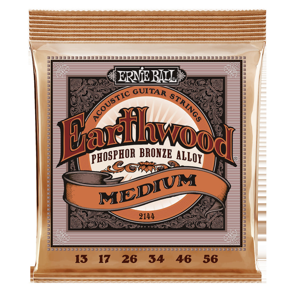 Ernie Ball Earthwood Phosphor Bronze Guitar Strings, Acoustic