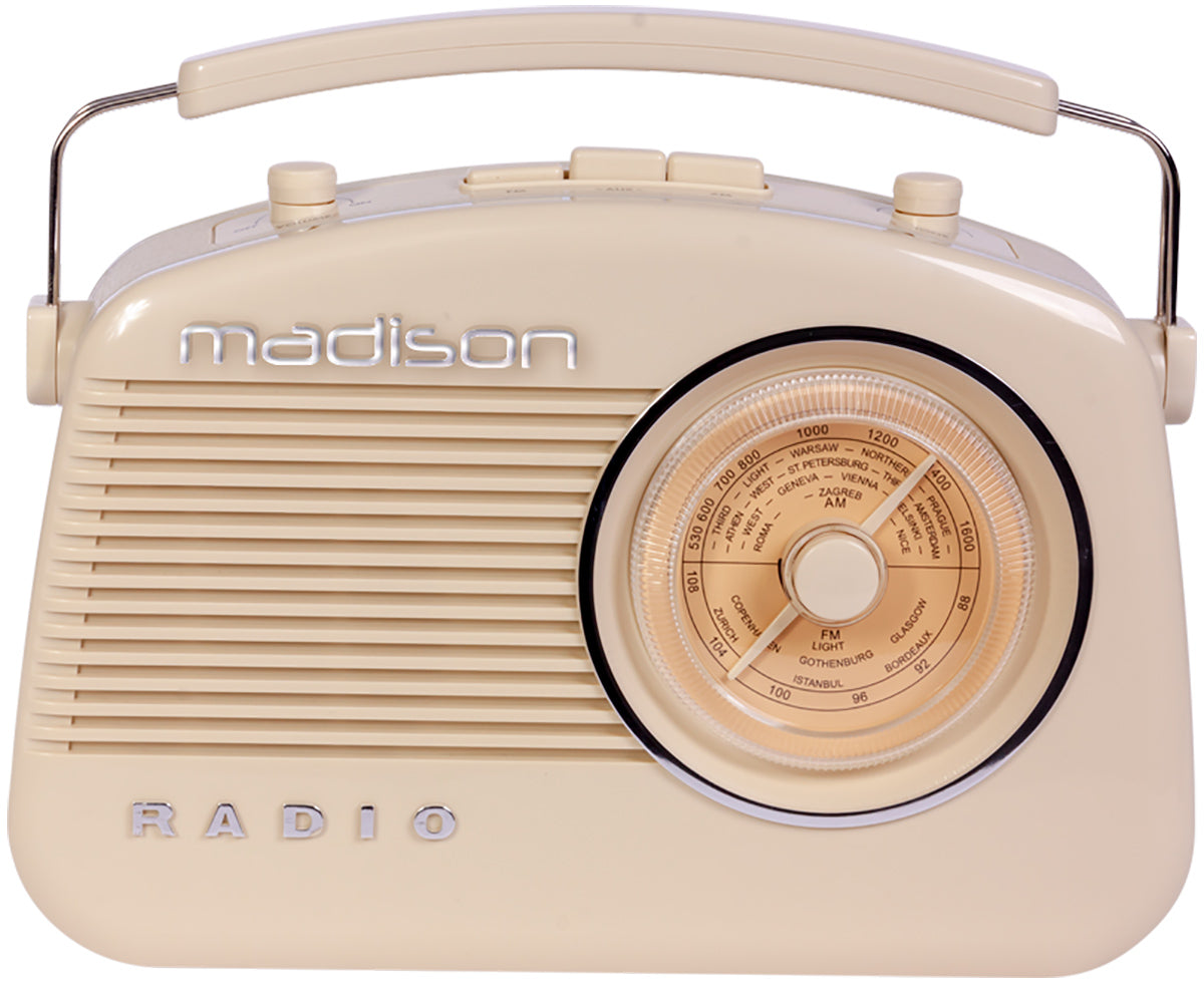 Madison Retro Radio m. Bluetooth (Beige)