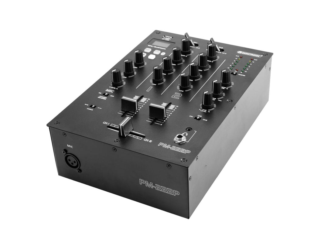 OMNITRONIC PM-222P table de mixage DJ 2 canaux avec lecteur
