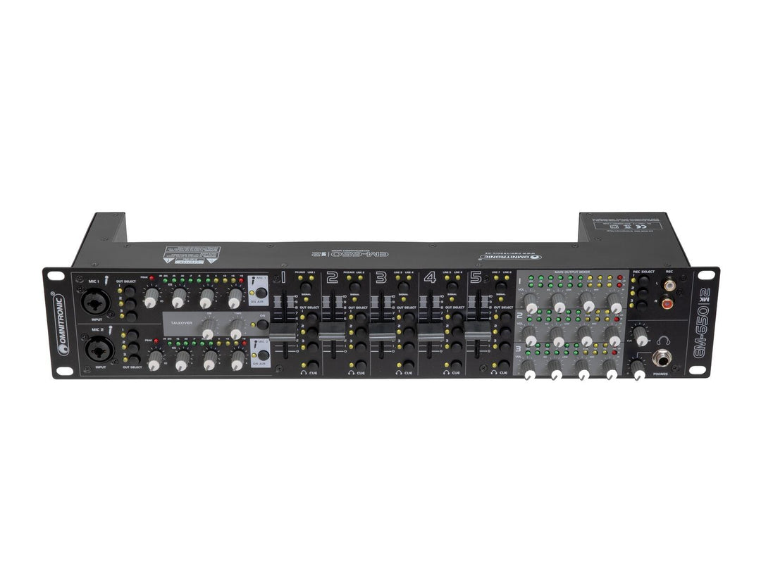OMNITRONIC EM-650B MK2 console de mixage de divertissement