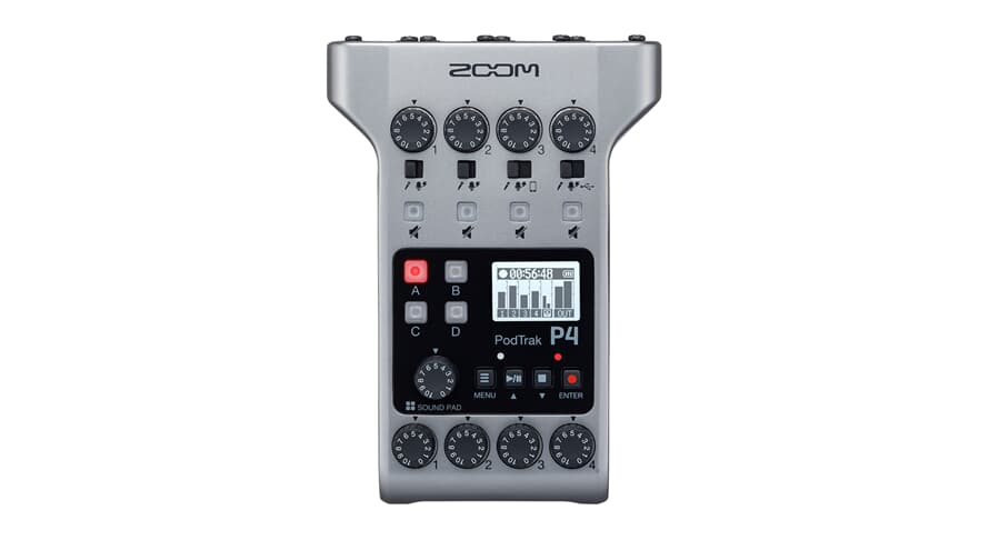 Zoom P4 PodTrak Table de Mixage Podcast