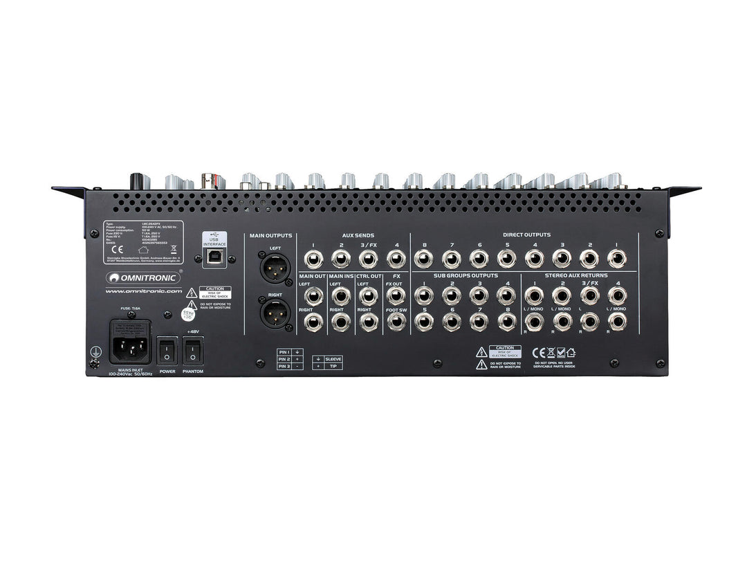 OMNITRONIC LMC-2642FX USB Console de mixage
