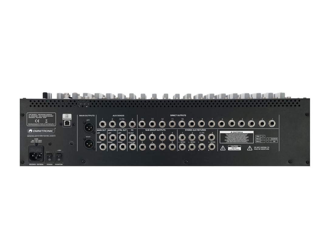 OMNITRONIC LMC-3242FX USB console de mixage
