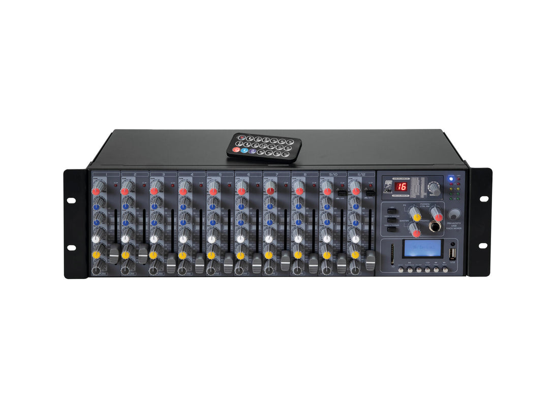 OMNITRONIC RM-1422FX USB Console de mixage rackable