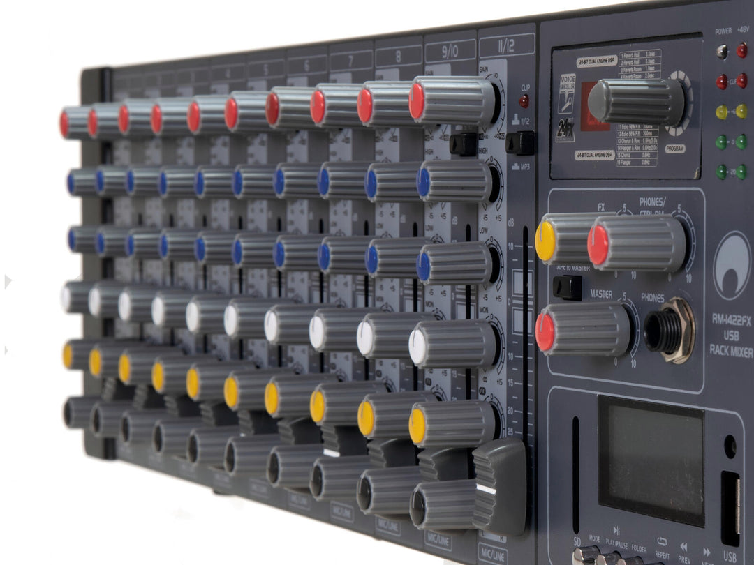 OMNITRONIC RM-1422FX USB Console de mixage rackable