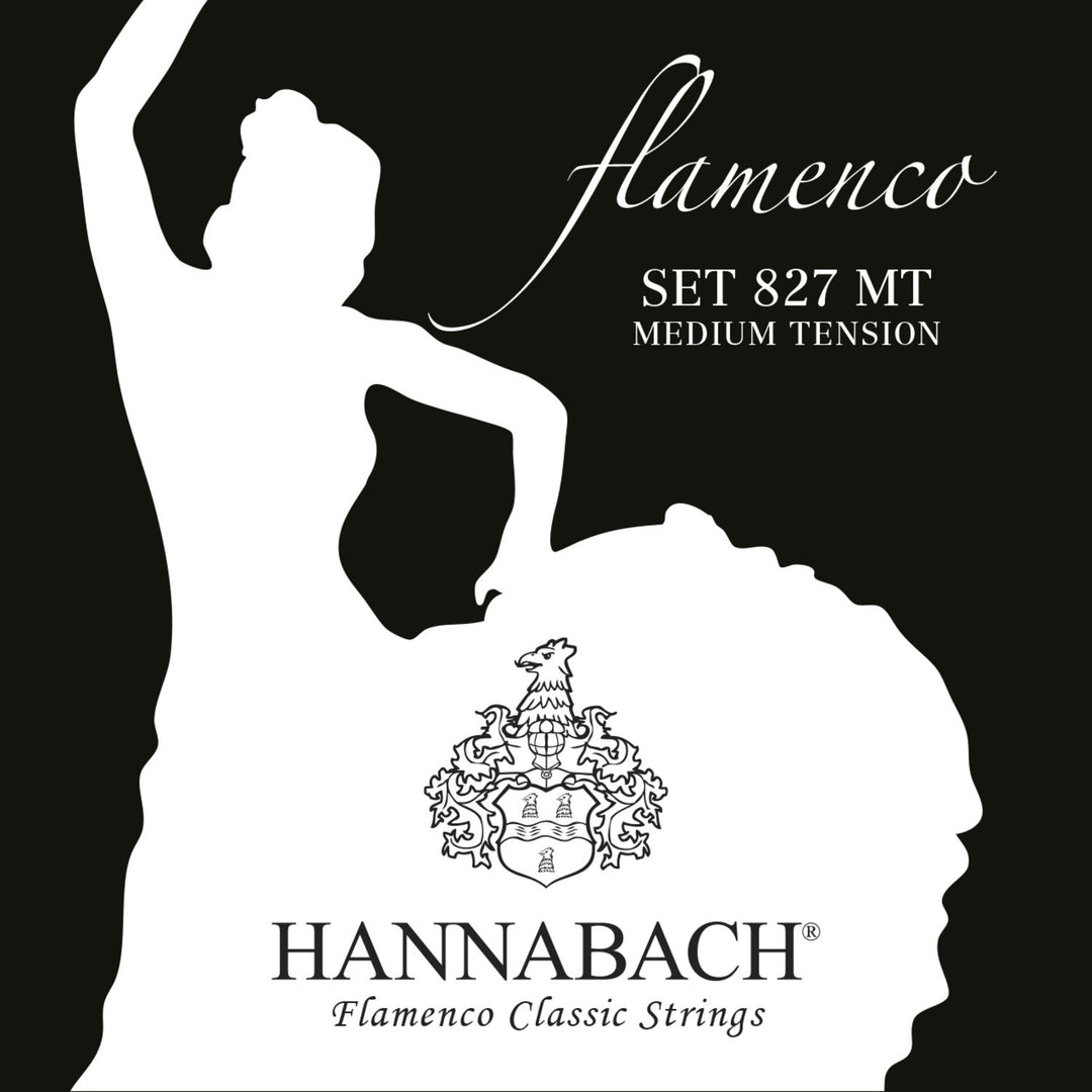 Hannabach Cordes pour guitare classique Serie 827 Medium Tension Flamenco - Set medium (827MT)