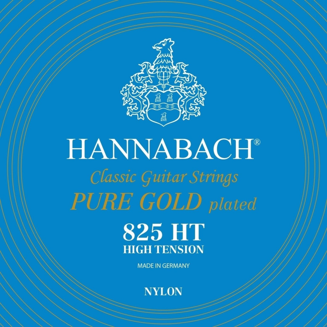 Cordes Hannabach pour guitares classiques Série 825 High tension spécialisées plaquées or - Set high (8257HT)