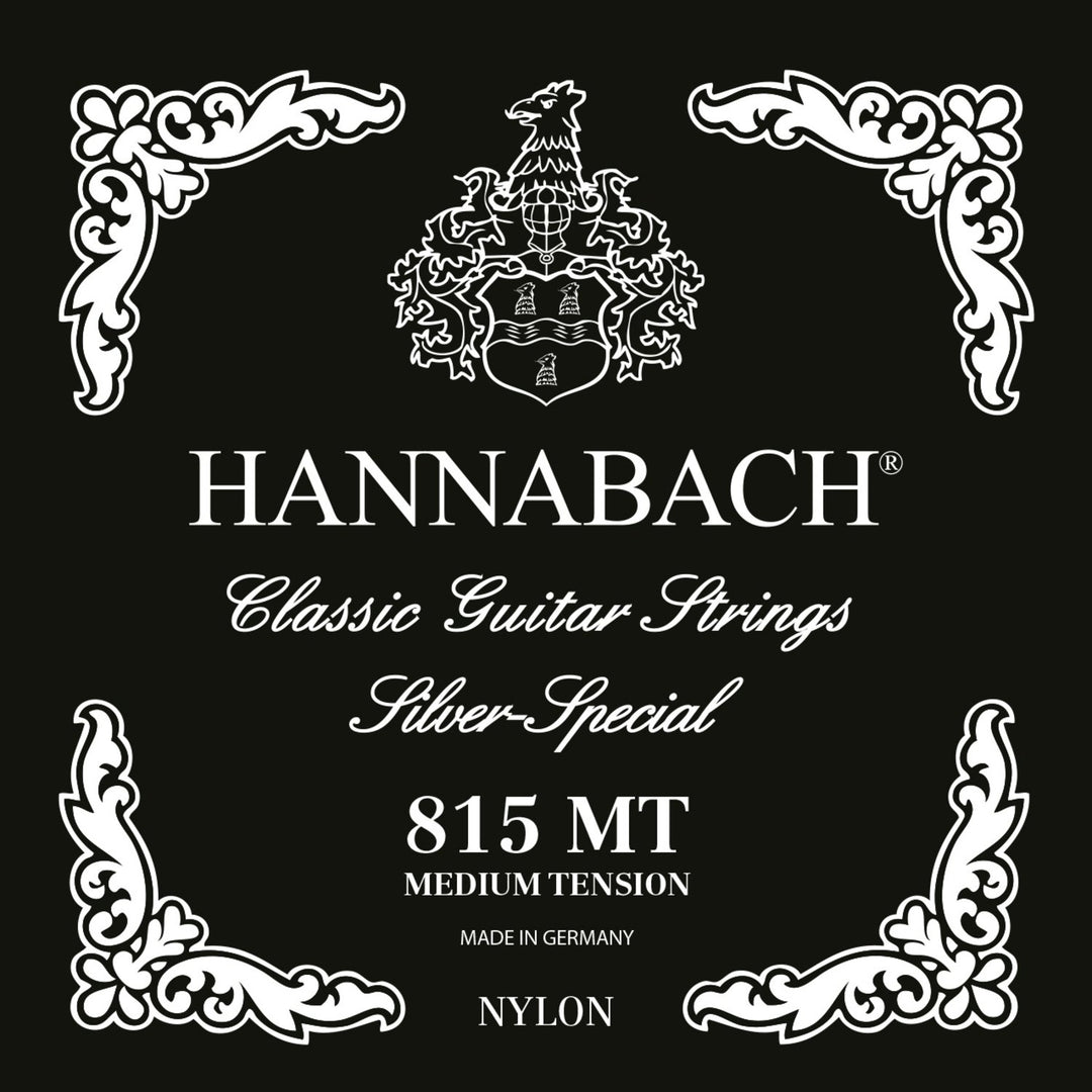Hannabach Cordes pour guitare classique Serie 815 Medium tension Silver special - Set medium (815MT)