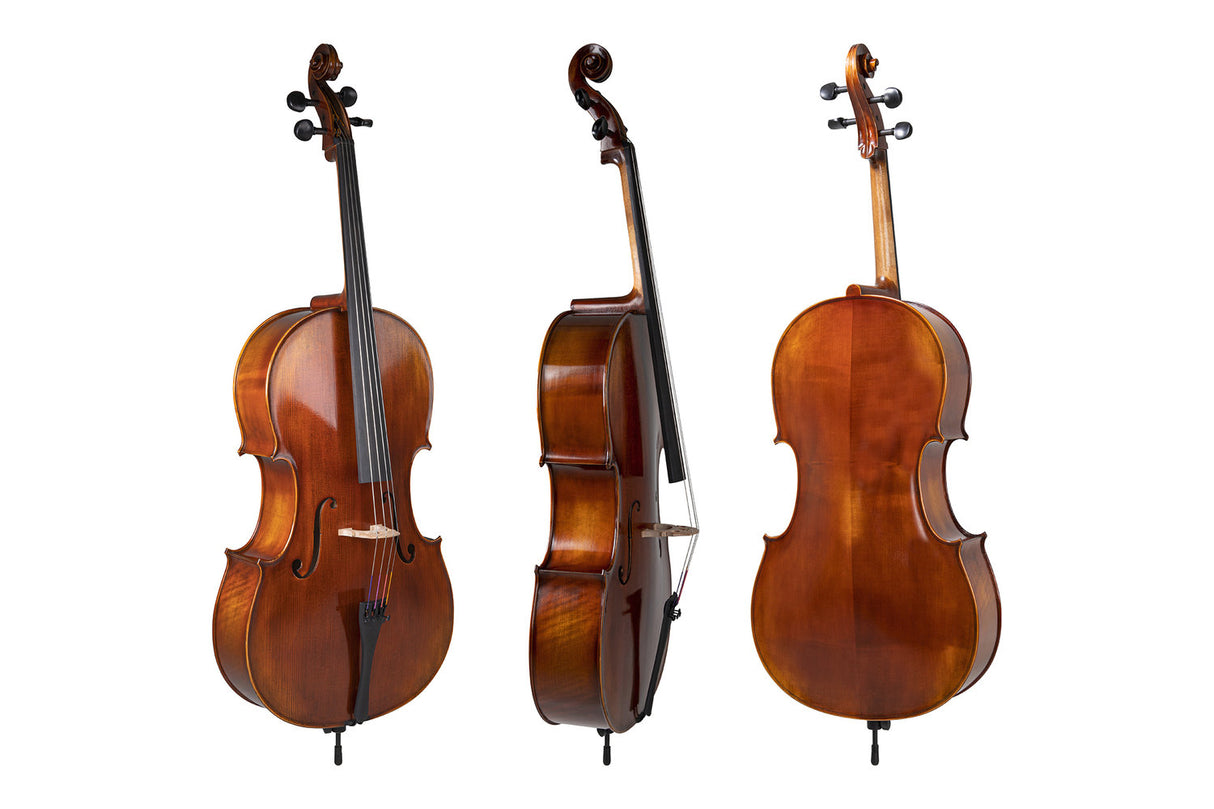 GEWA Cellos Allegro Antique - 1/2 (Set up with Wittner fine tuning tailpiece incl. bag, without bow, with Larsen Aurora strings)