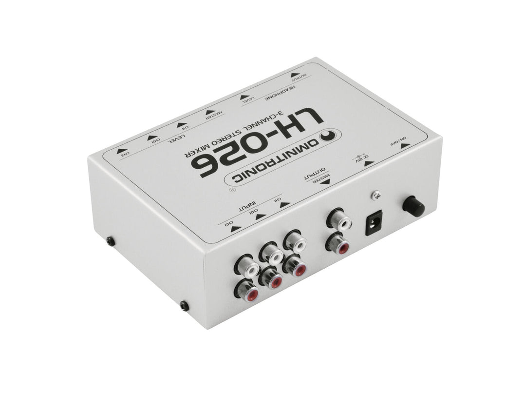 OMNITRONIC LH-026 mixeur stéréo à 3 canaux