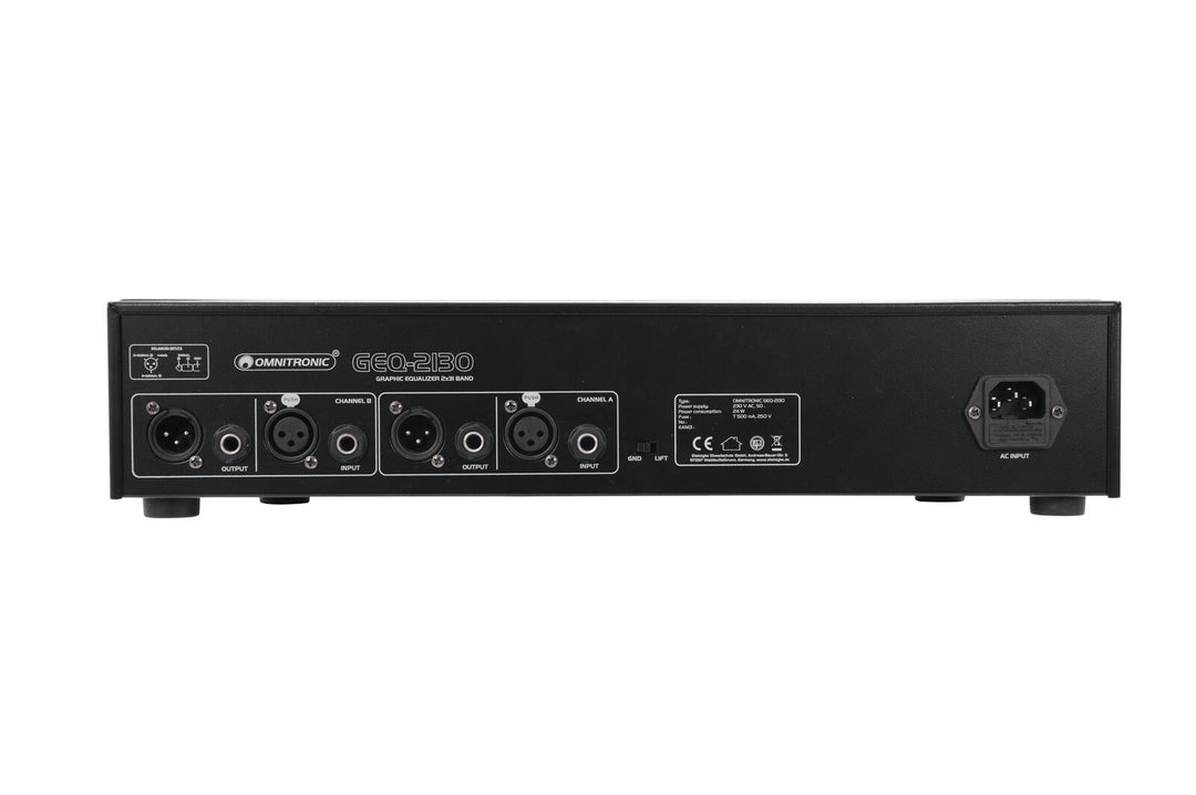 OMNITRONIC GEQ-2310 Égaliseur 2x31 bandes