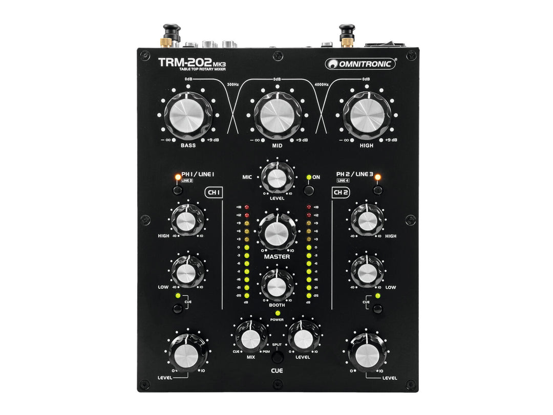 Table de mixage rotative 2 canaux OMNITRONIC TRM-202MK3