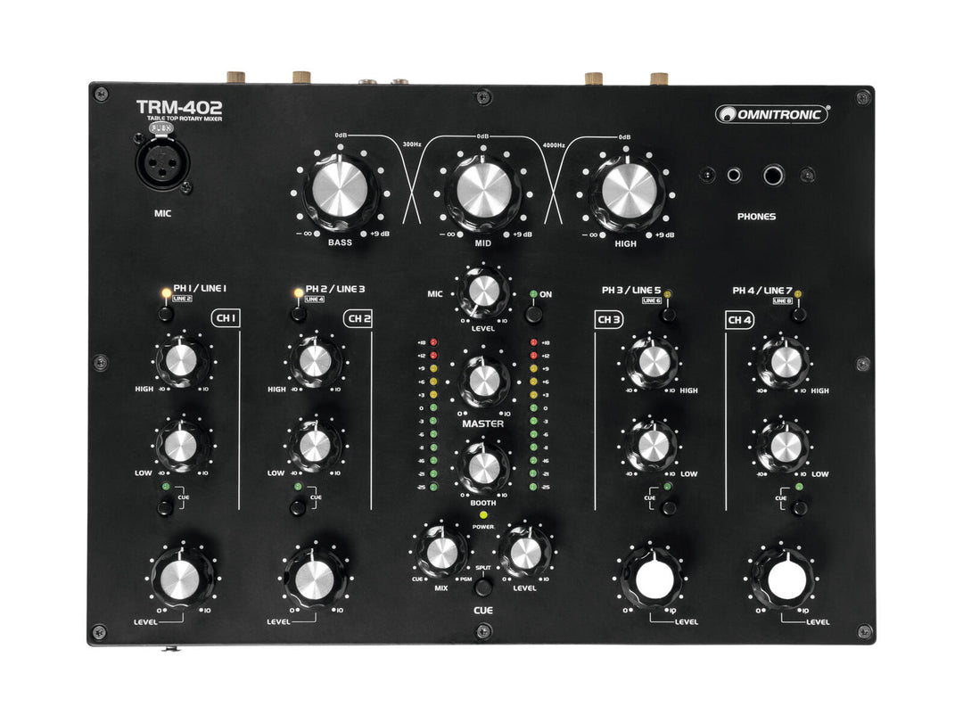 OMNITRONIC TRM-402 Mélangeur rotatif 4 canaux