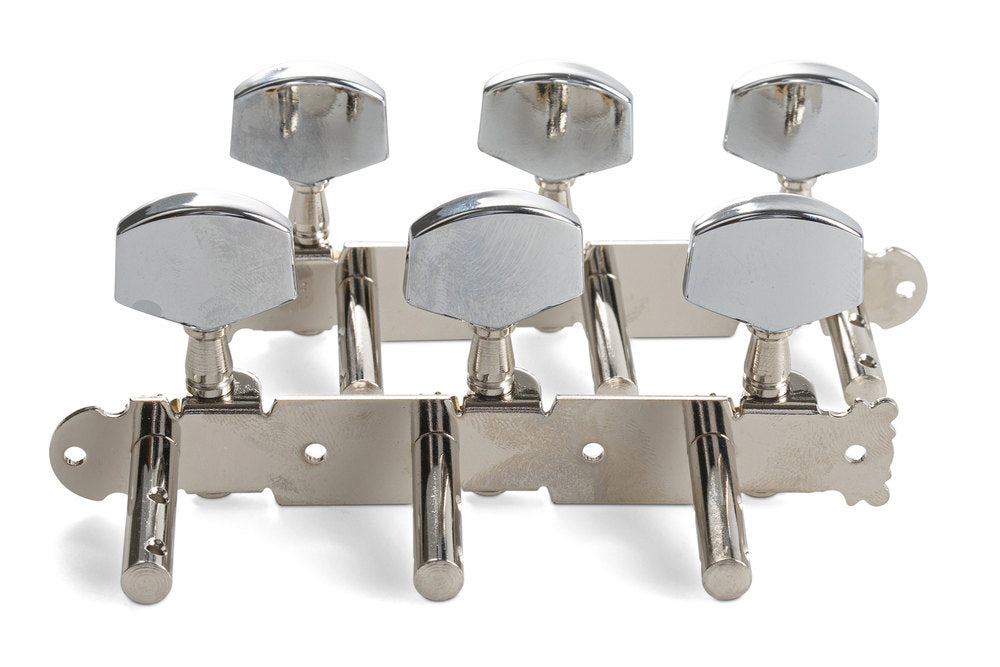 GEWA mécanique pour guitare jazz, sans lyre, boutons nickelés