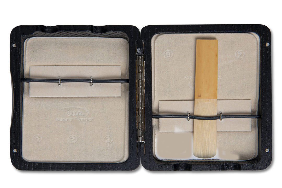 GEWA Étui à anches pour clarinette 6 anches - Finition laquée Black