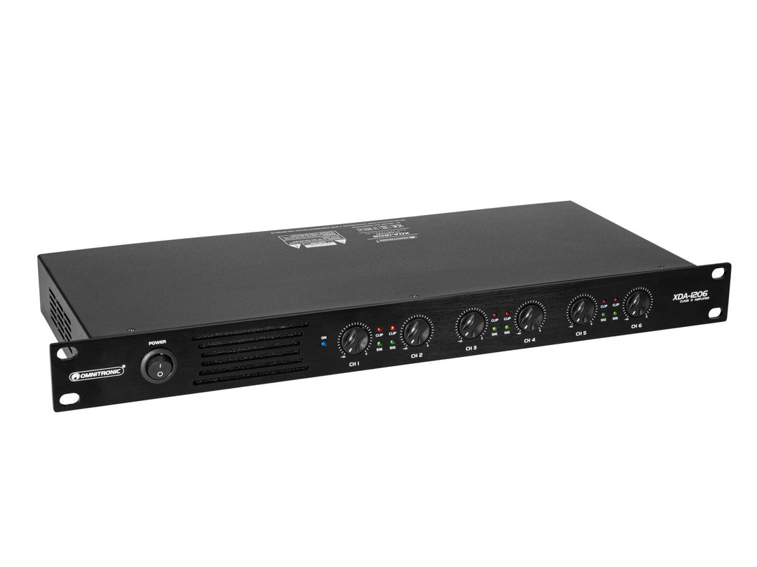 OMNITRONIC XDA-1206 Amplificateur 6 canaux de classe D