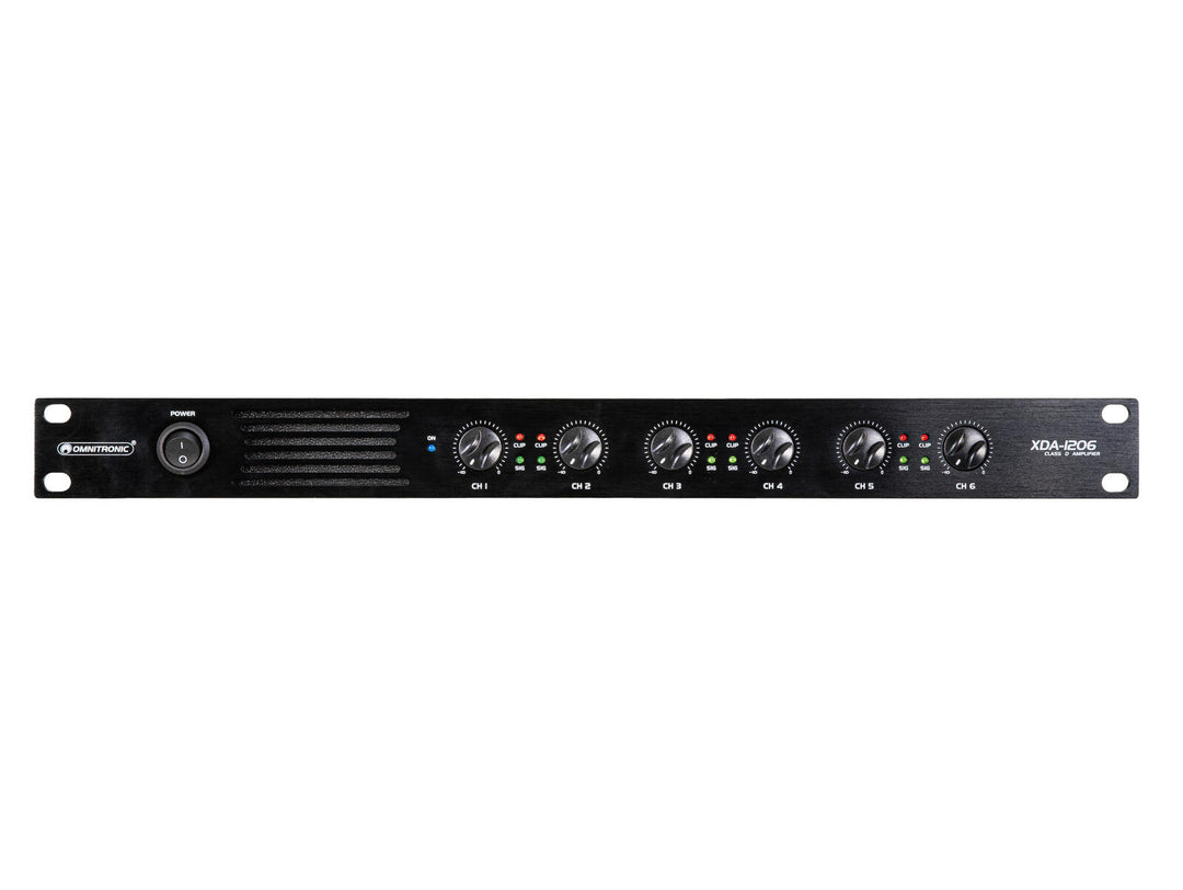OMNITRONIC XDA-1206 Amplificateur 6 canaux de classe D