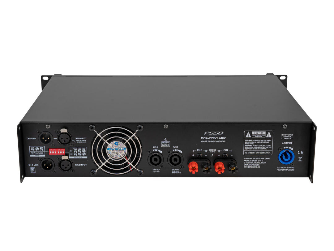 PSSO DDA-2700 MK2 amplificateur 2 canaux