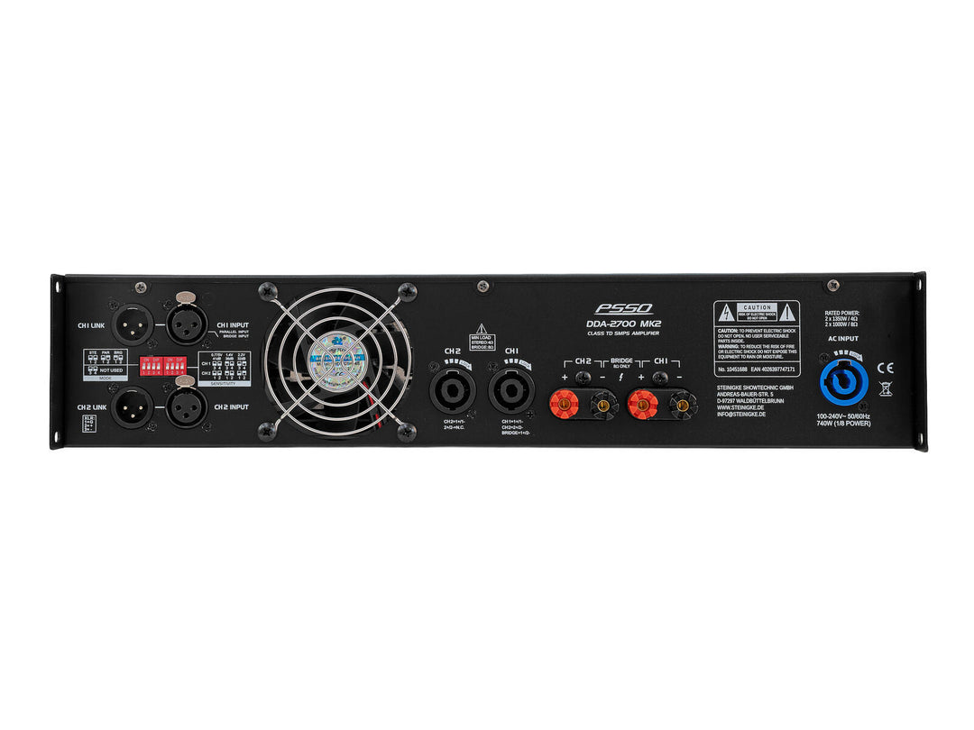 PSSO DDA-2700 MK2 amplificateur 2 canaux