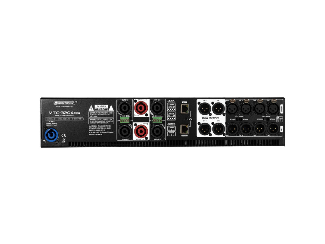 OMNITRONIC MTC-3204DSP Amplificateur 4 canaux avec DSP