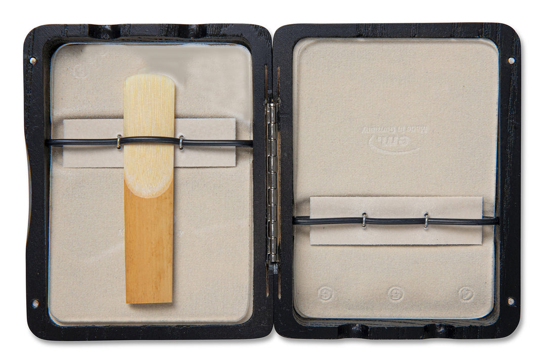 GEWA Étui pour anche de saxophone Alto 6 anches - finition laquée Black
