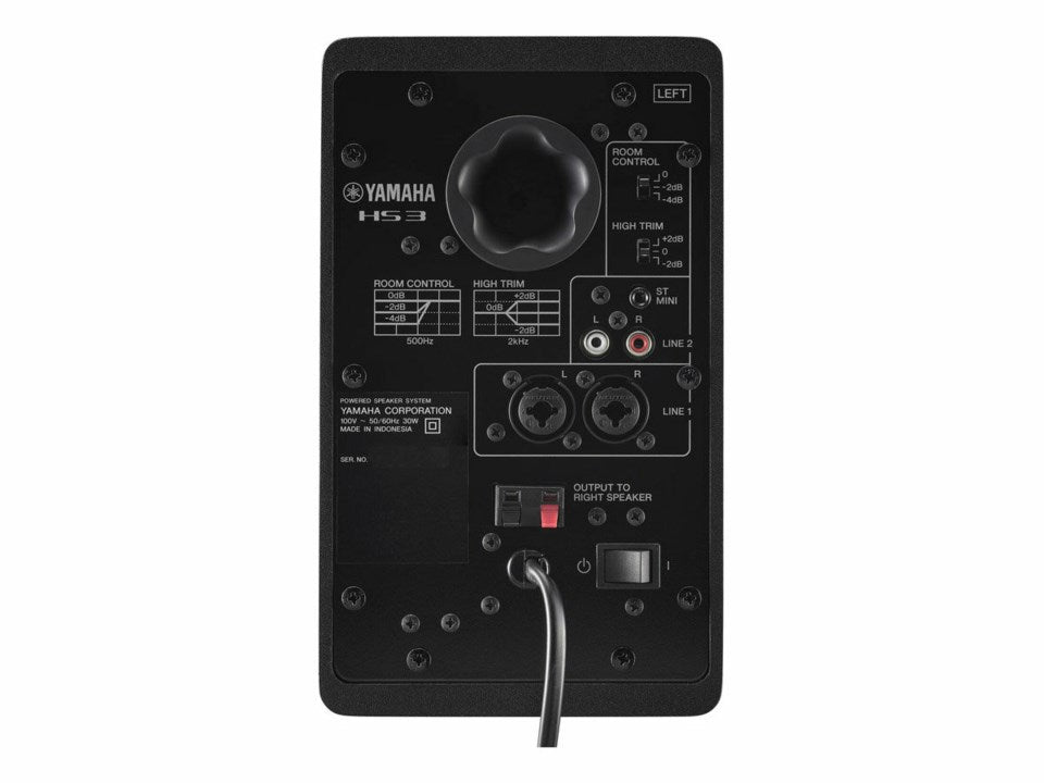 Yamaha HS3 Active Studio Monitors (Black)