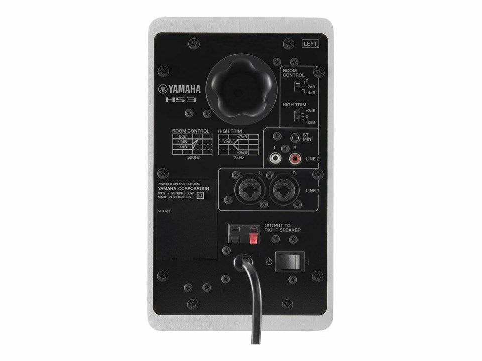 Yamaha HS3 W - Moniteurs de studio actifs (Blanc)