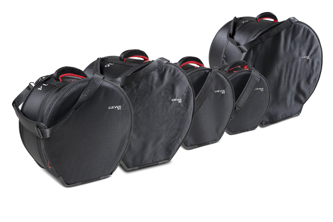 set de housses GEWA pour batteries SPS - 22" x 18", 10" x 8", 12" x 9", 16" x 16", 14" x 6,5"