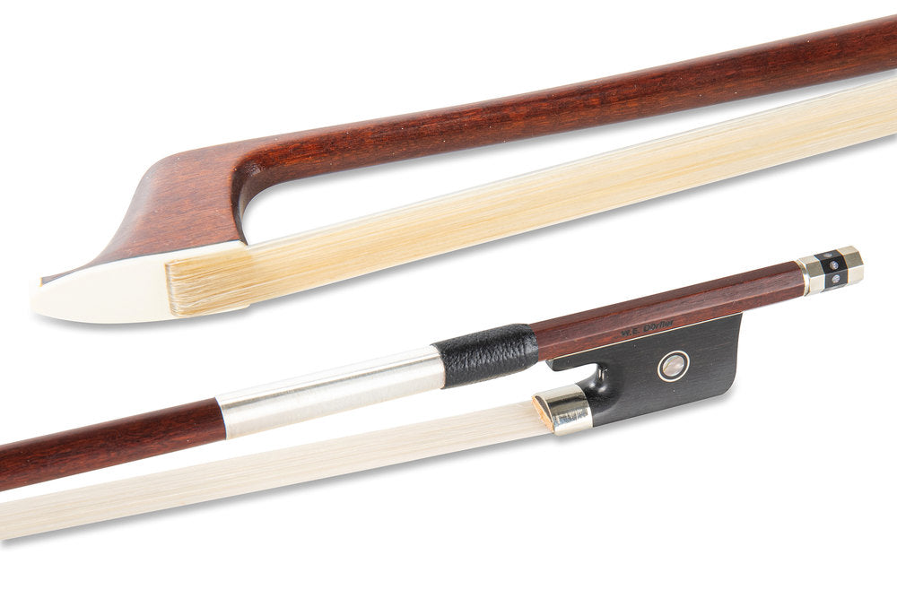 Archet de violoncelle W. E. Dörfler en pernambouc, baguette ronde, maillechort
