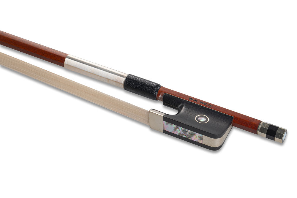 GEWA archet de violoncelle W.R. Wild, baguette octogonale en pernambouc, monté en maillechort