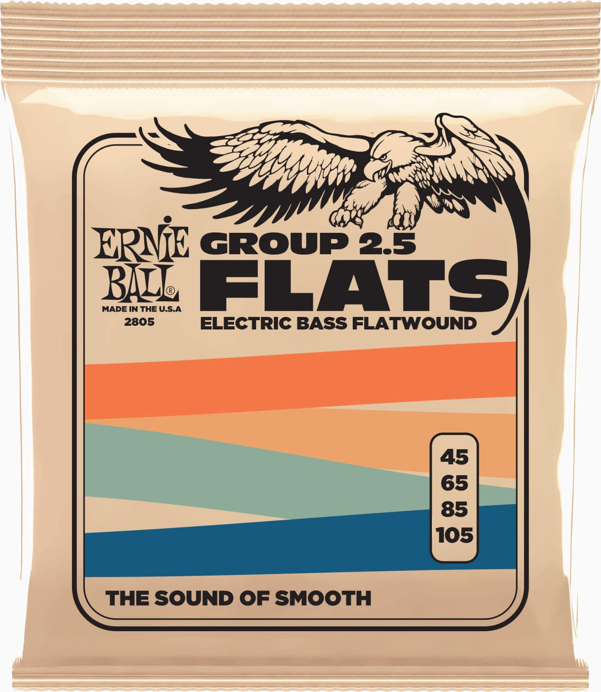 Ernie Ball 2805 Flatwound Groupe 2.5
