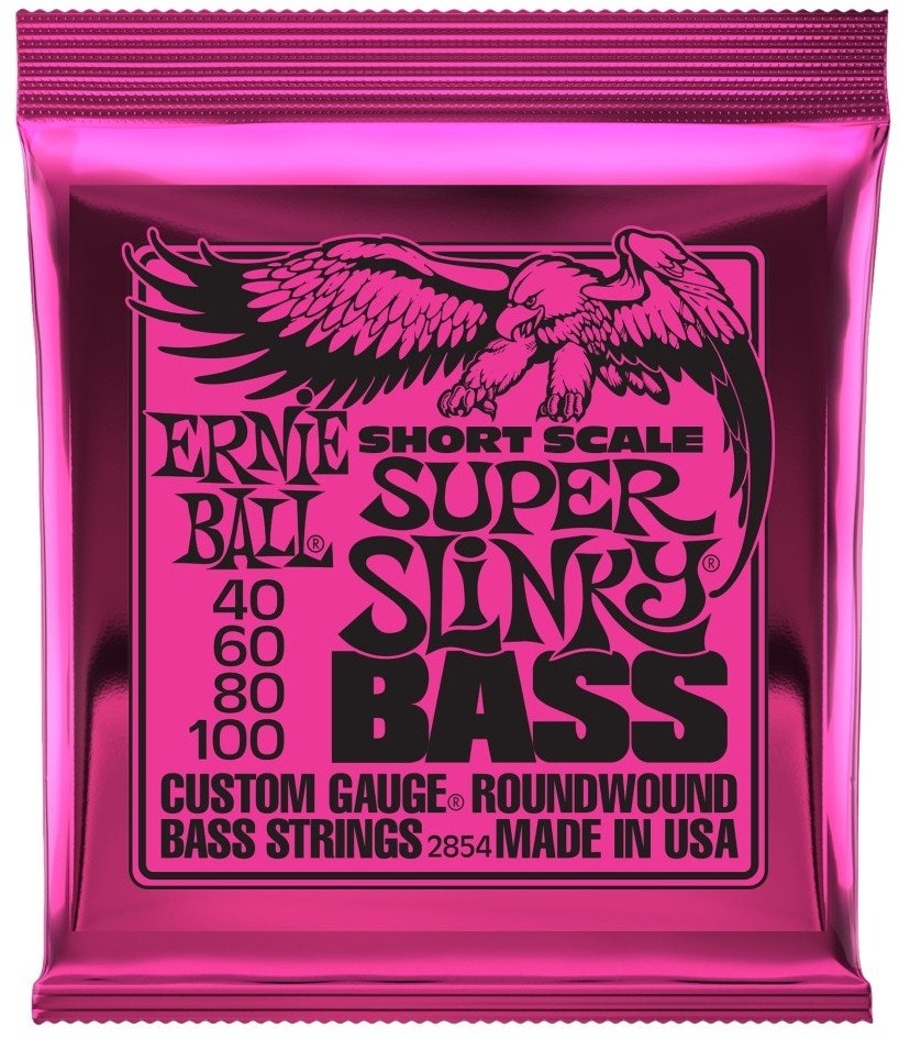 Ernie Ball 2854 basse diapason court Super Slinky Nickel