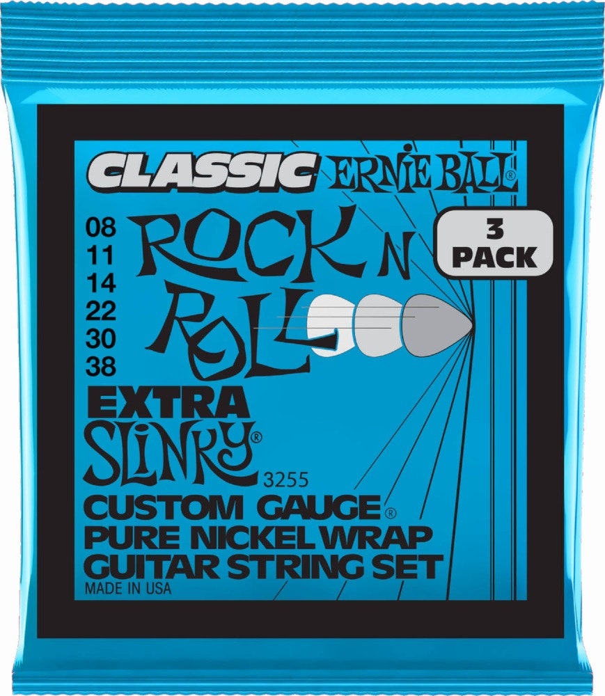 Ernie Ball 3255 Classic Extra Slinky 3-pack