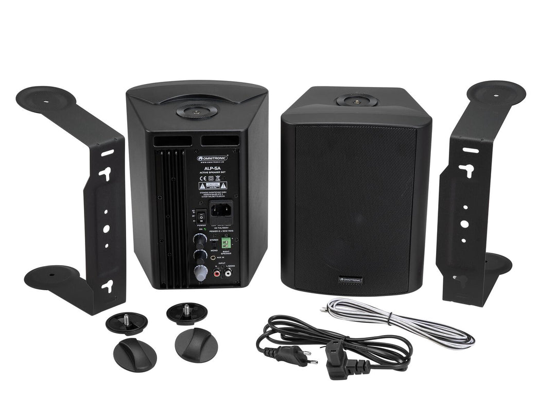 OMNITRONIC ALP-5A Ensemble d'enceintes actives noir
