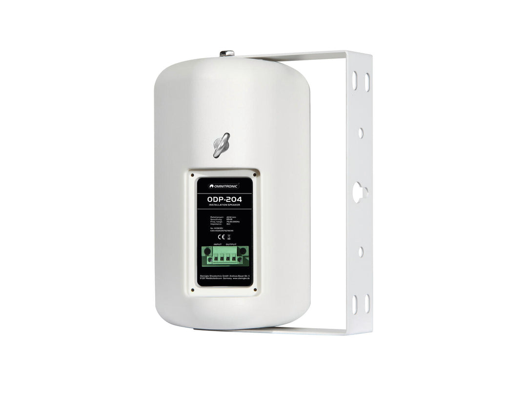 Haut-parleur d'installation OMNITRONIC ODP-204 16 ohms blanc 2x