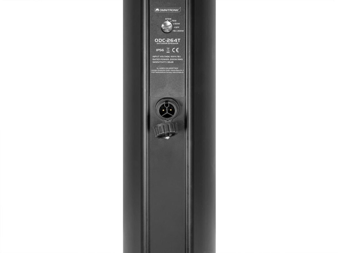 OMNITRONIC ODC-264T Enceinte colonne extérieure noire