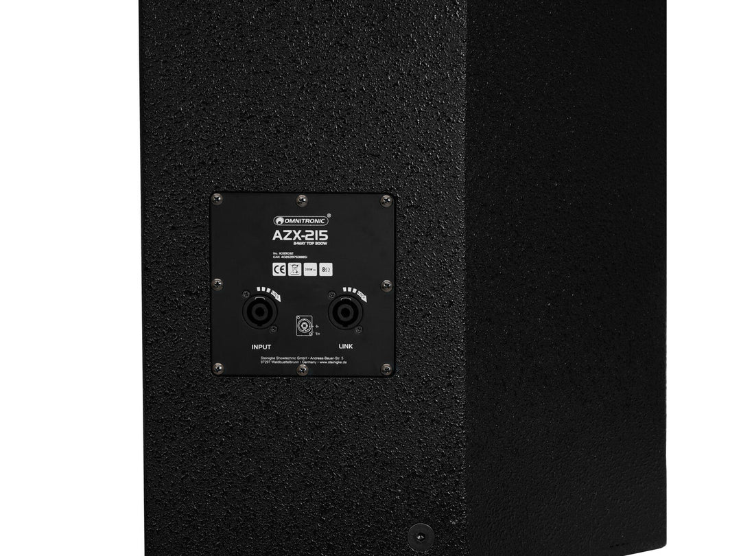OMNITRONIC AZX-215 enceinte 2 voies 300W