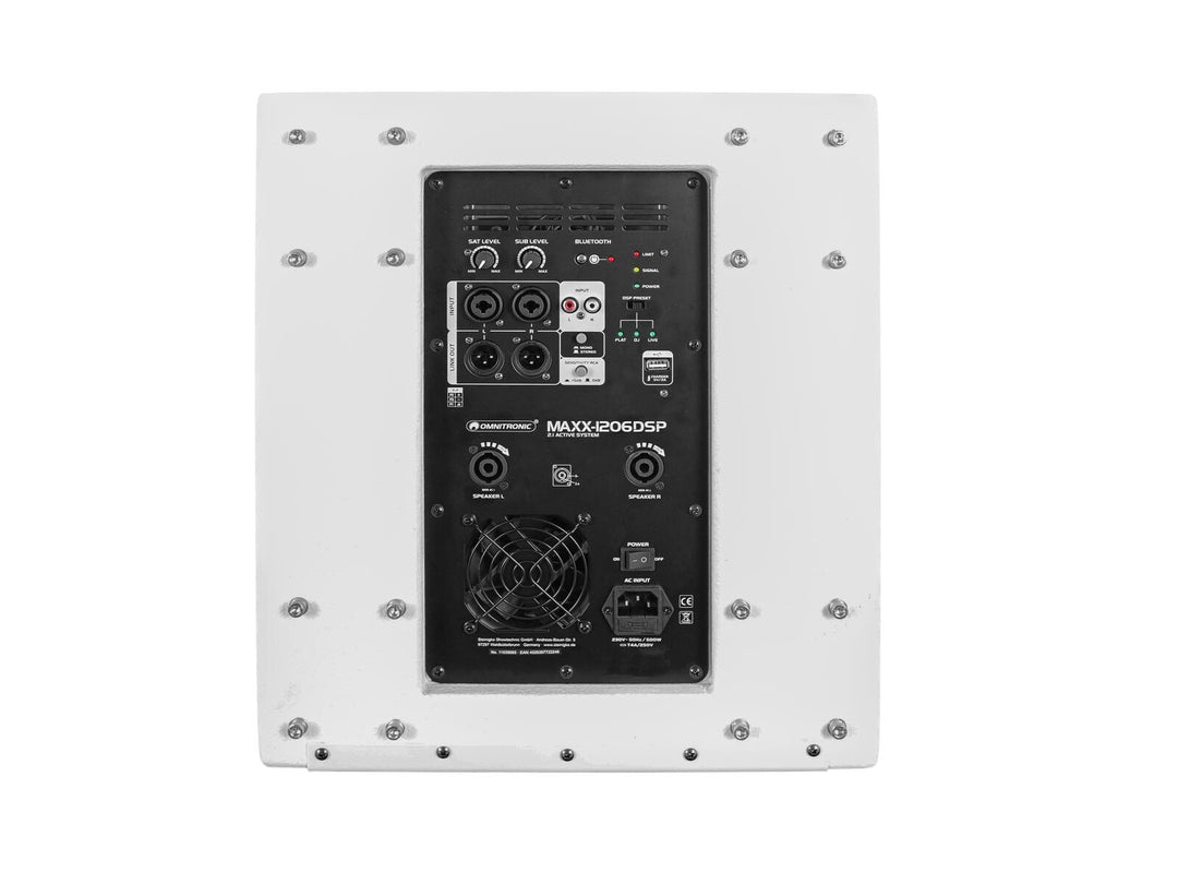 OMNITRONIC MAXX-1206DSP 2.1 Caisson de basses actif 12" White