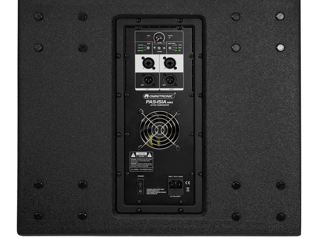 OMNITRONIC PAS-151A MK4 Caisson de basses, actif, DSP