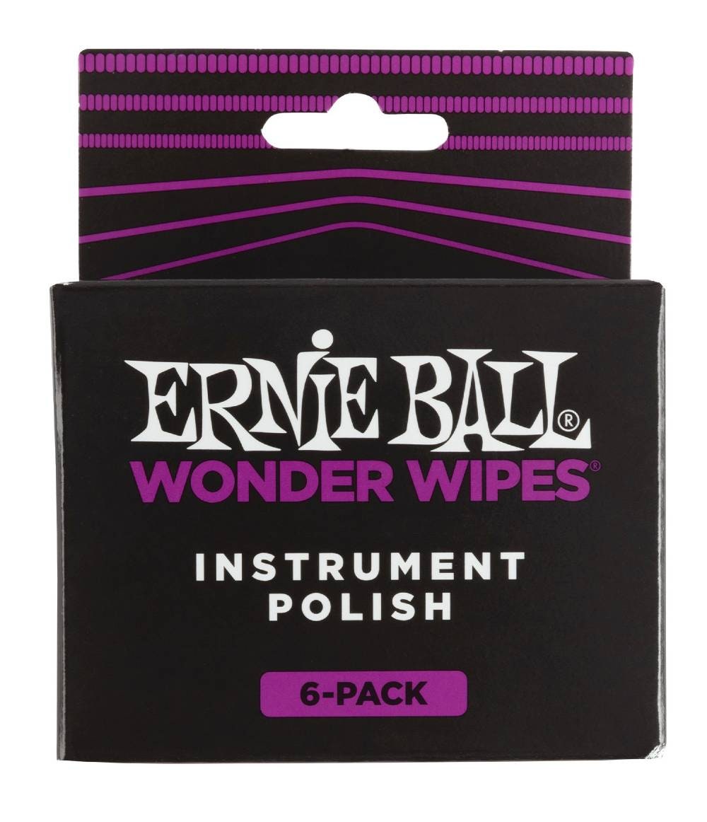Ernie Ball EB-4278 Wonder Wipes, Polish. 6 Pack