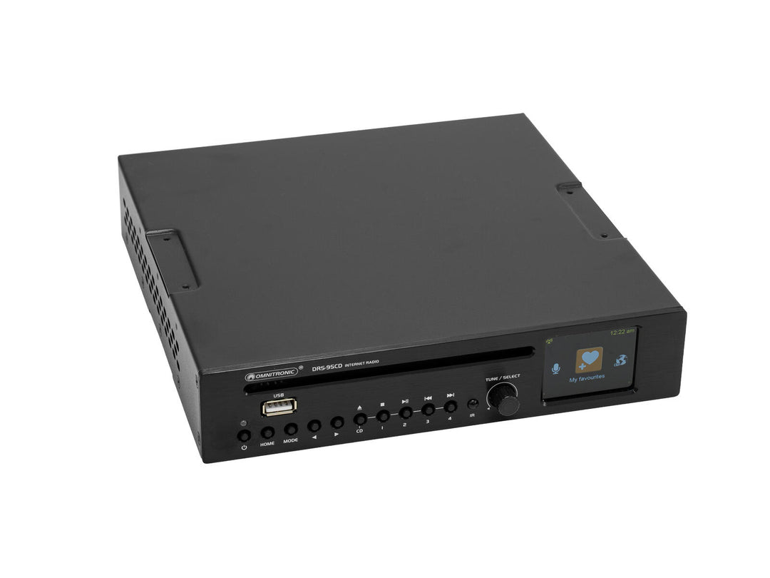 OMNITRONIC DRS-95CD Radio Internet avec DAB+, Bluetooth et lecteur CD
