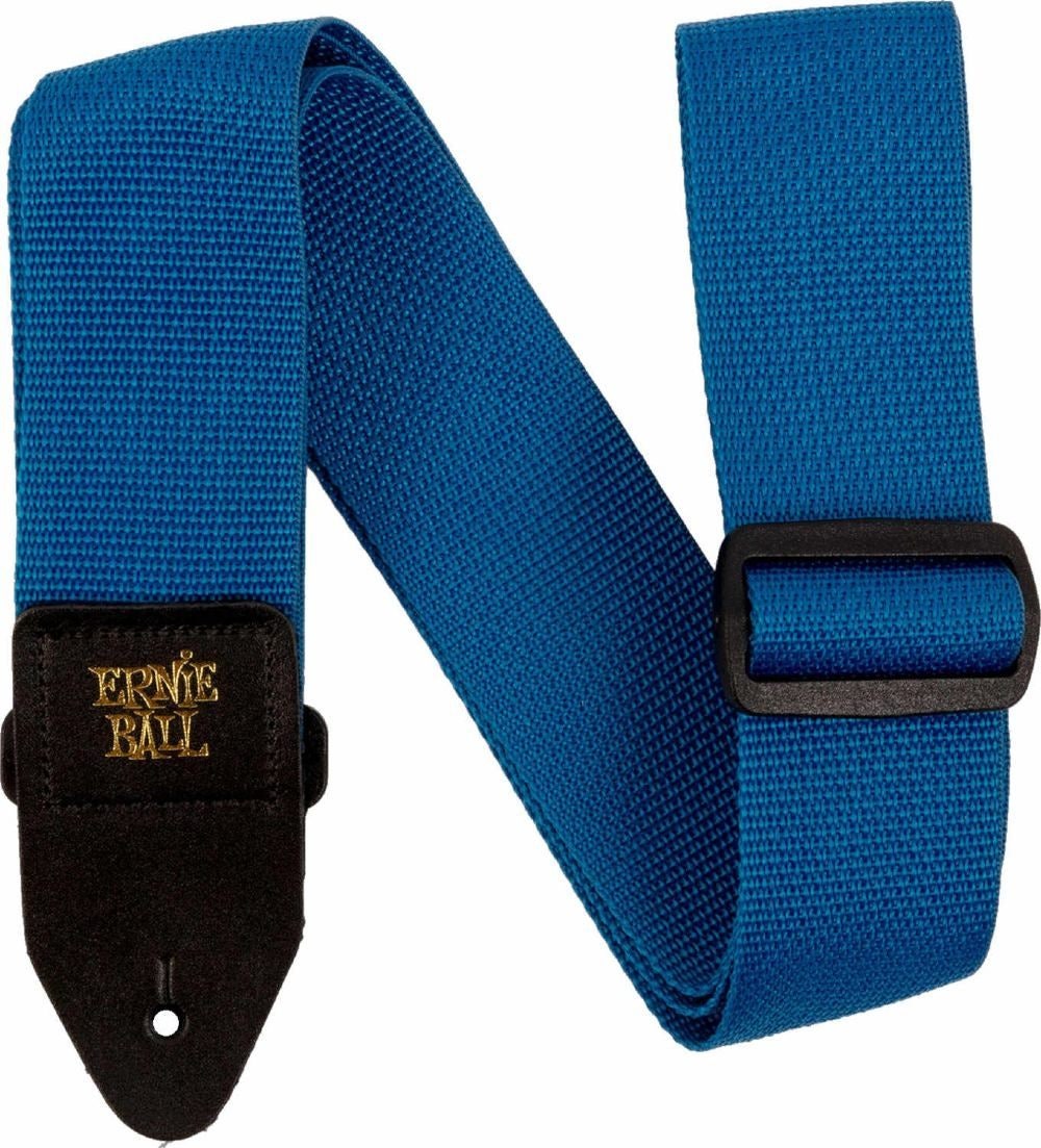 Ernie Ball 5352 Sangle PolyPro pour Guitares bleu perle avec Black L