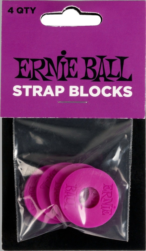 Ernie Ball 5618 Strap Blocks, violet, 4 pcs