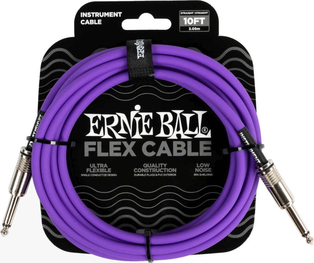 Ernie Ball 6415 FLEX Câble instrument 3m - Violet