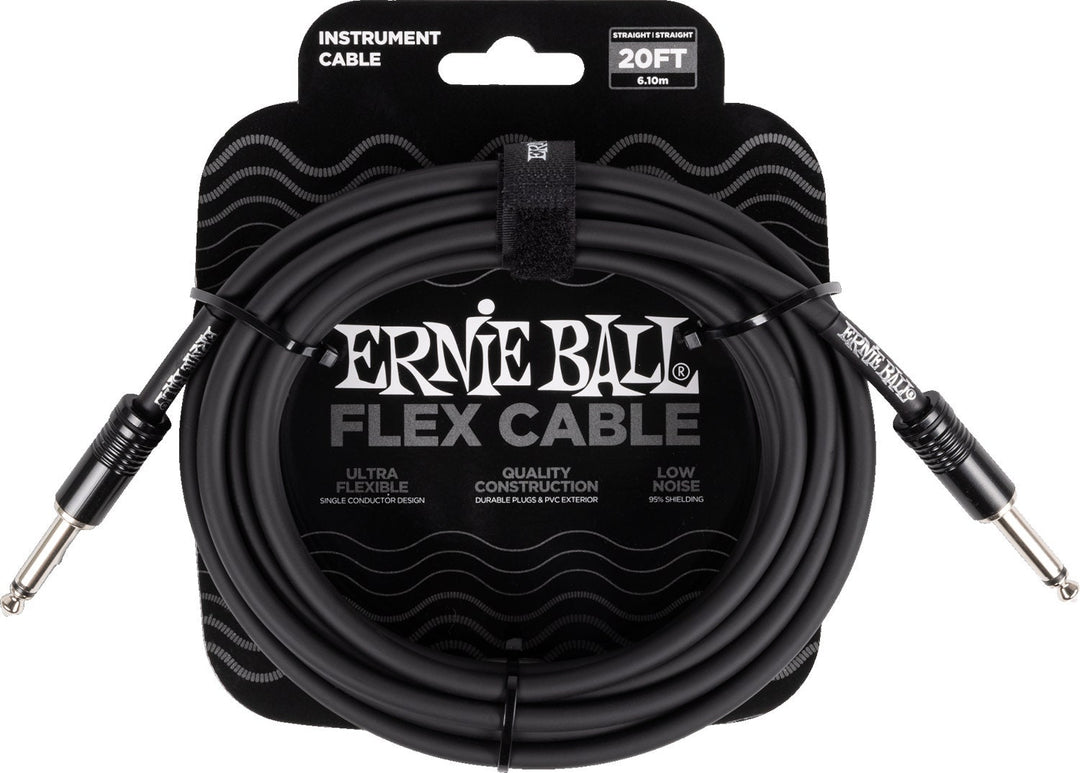 Ernie Ball 6435 FLEX Câble instrument 6m - Black