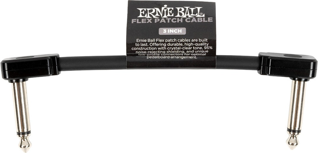 Ernie Ball 6438 Câble patch Flex Black, 7,5cm